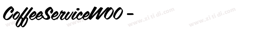 CoffeeServiceW00 字体转换